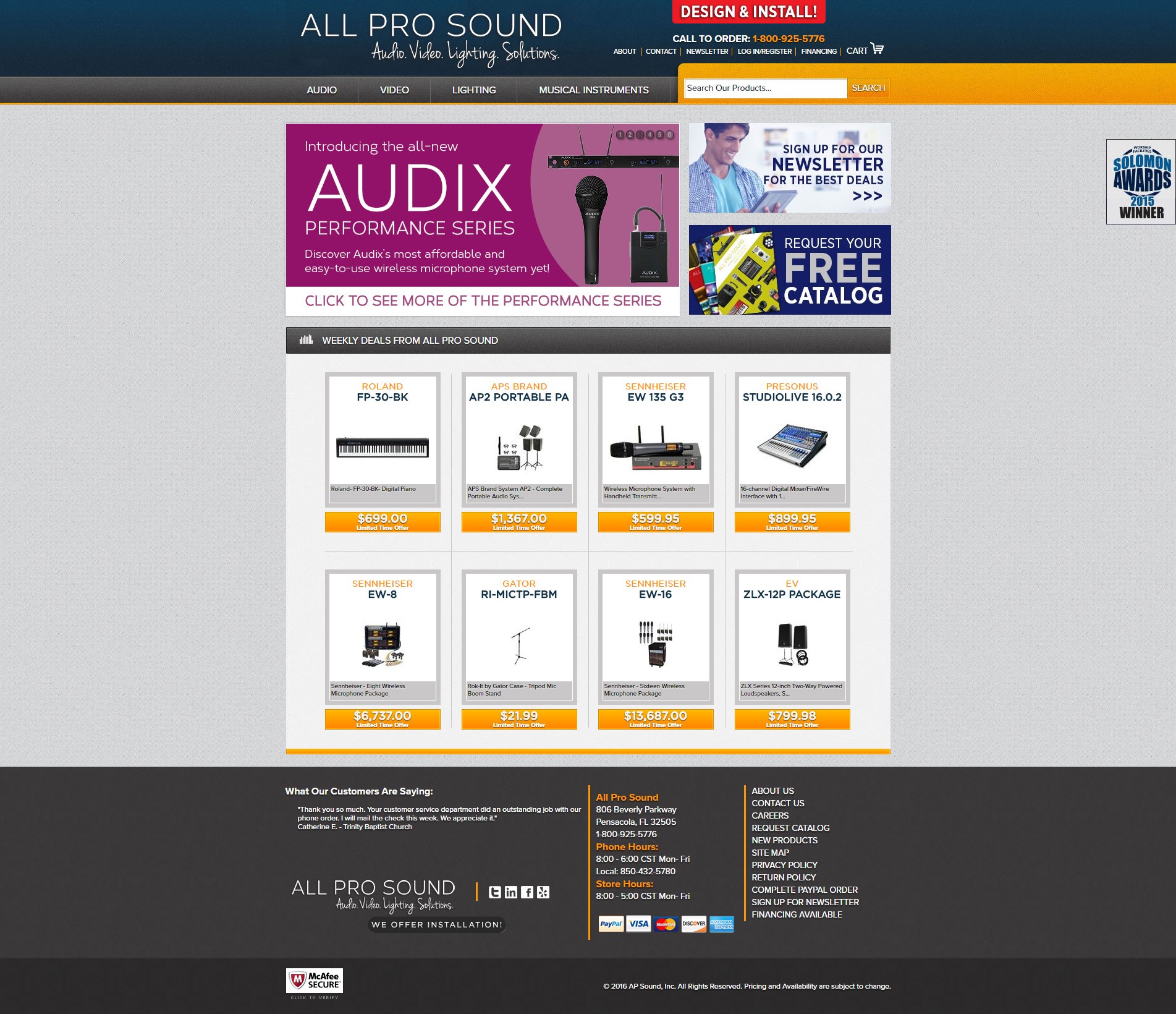 All Pro Sound - Resource: audio for churches