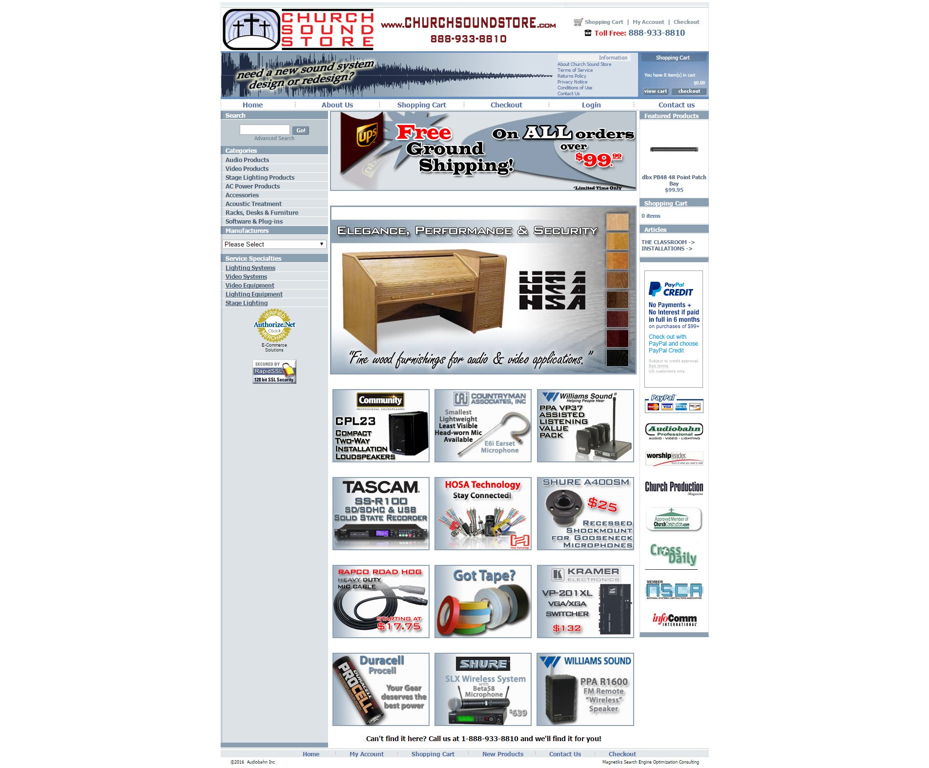 Church Sound Store - Resource: audio for churches