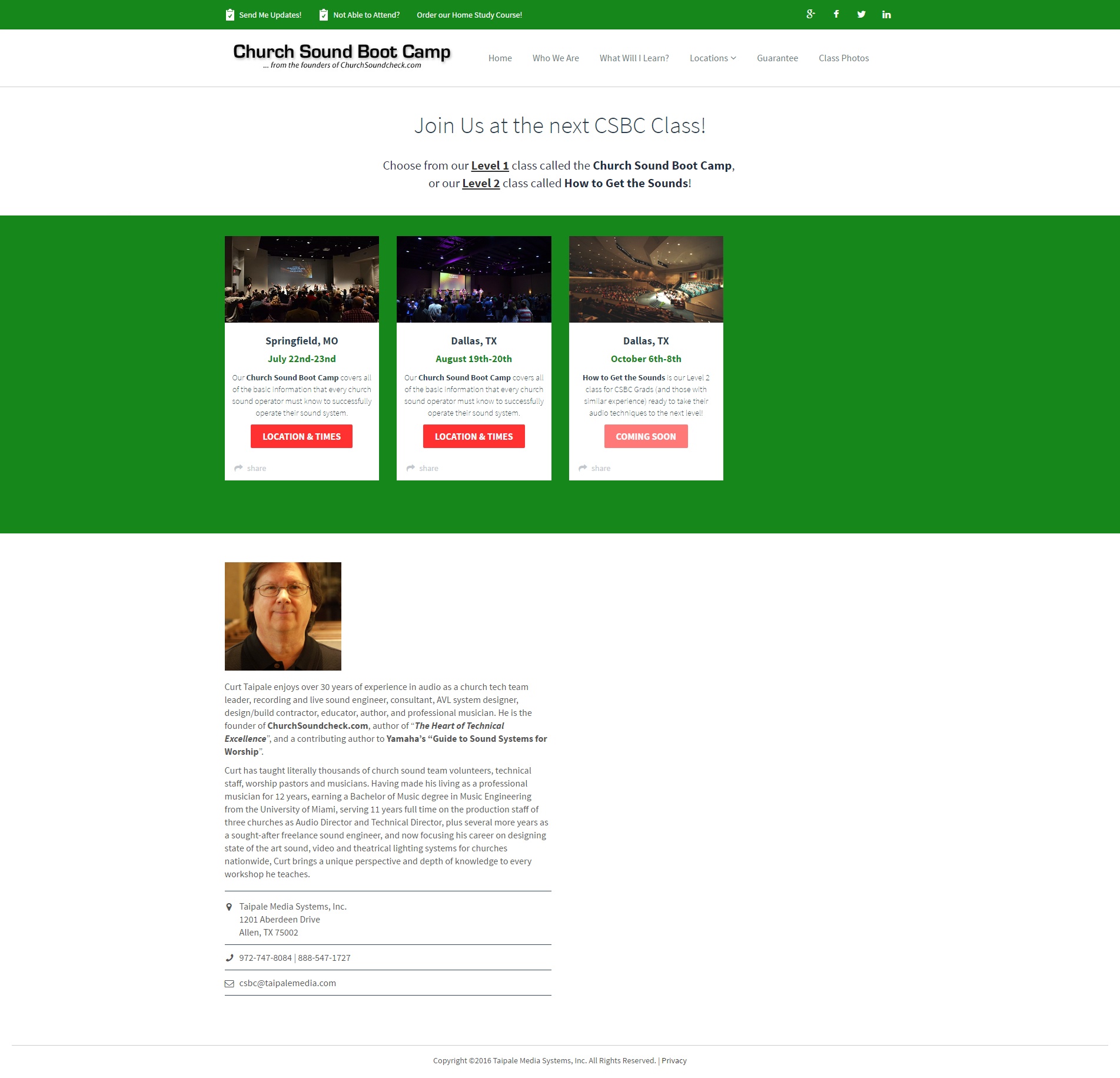 Church Sound BootCamp - Resource: audio for churches