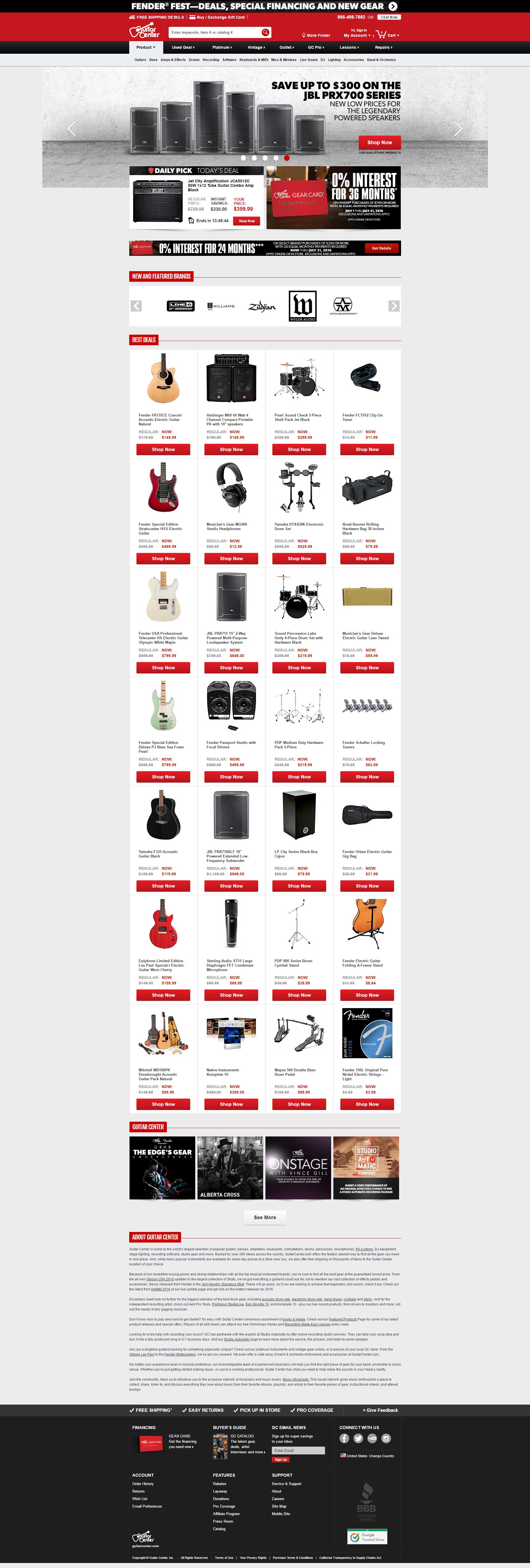 Guitar Center - Resource: audio for churches