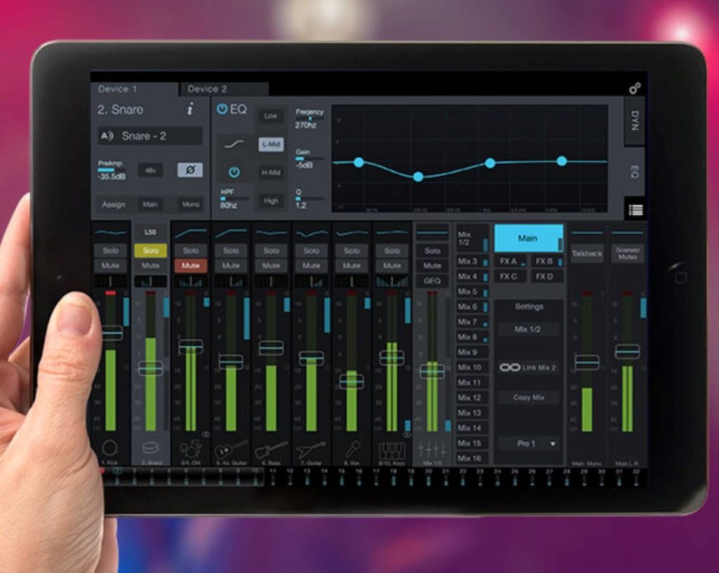 iPad program for the church sound system